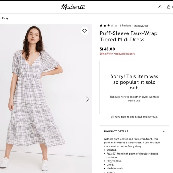 Madewell, Size 14, Cream & Navy blue - Picture 5 of 5